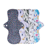 Lot de 5 Serviettes hygiéniques lavables et réutilisables