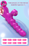 ON FIRE - Vibromasseur texturé chauffant 2 en 1