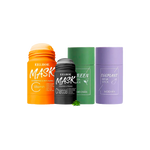 Lot de 2 Masques en stick pour le visage (Argile, Charbon ou Vitamine C)