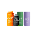 Lot de 2 Masques en stick pour le visage (Argile, Charbon ou Vitamine C)